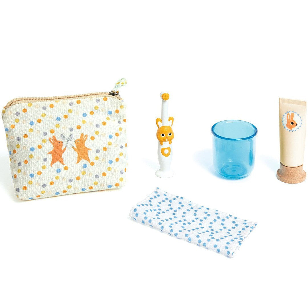 Djeco pomea poppentandenborstel set