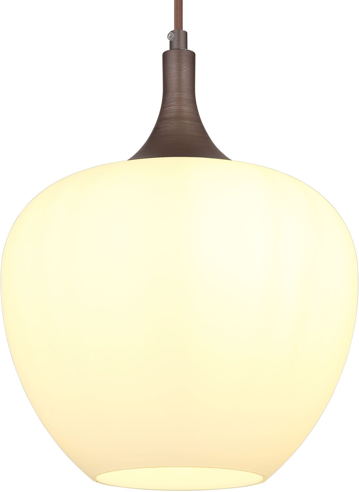 Hängeleuchte - kaffeefarben-opal - Ø 24 cm