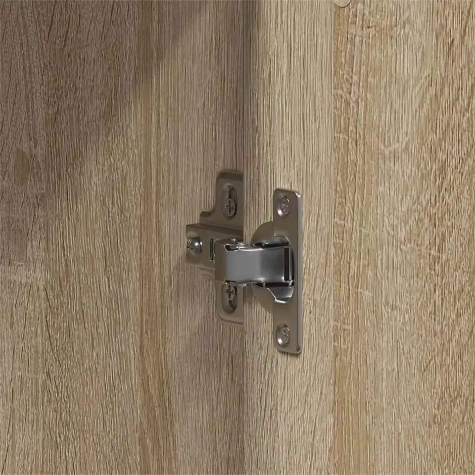 vidaXL - 2-deurs Kledingkast met planken - Hout - Sonoma eiken - 55x25x189 cm