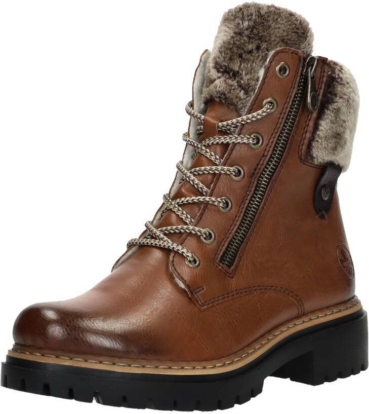 Rieker Veterschoenen Hoog cognac