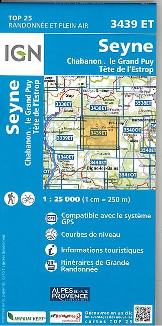 IGN - TOP25 3439ET SEYNE 1 25 000