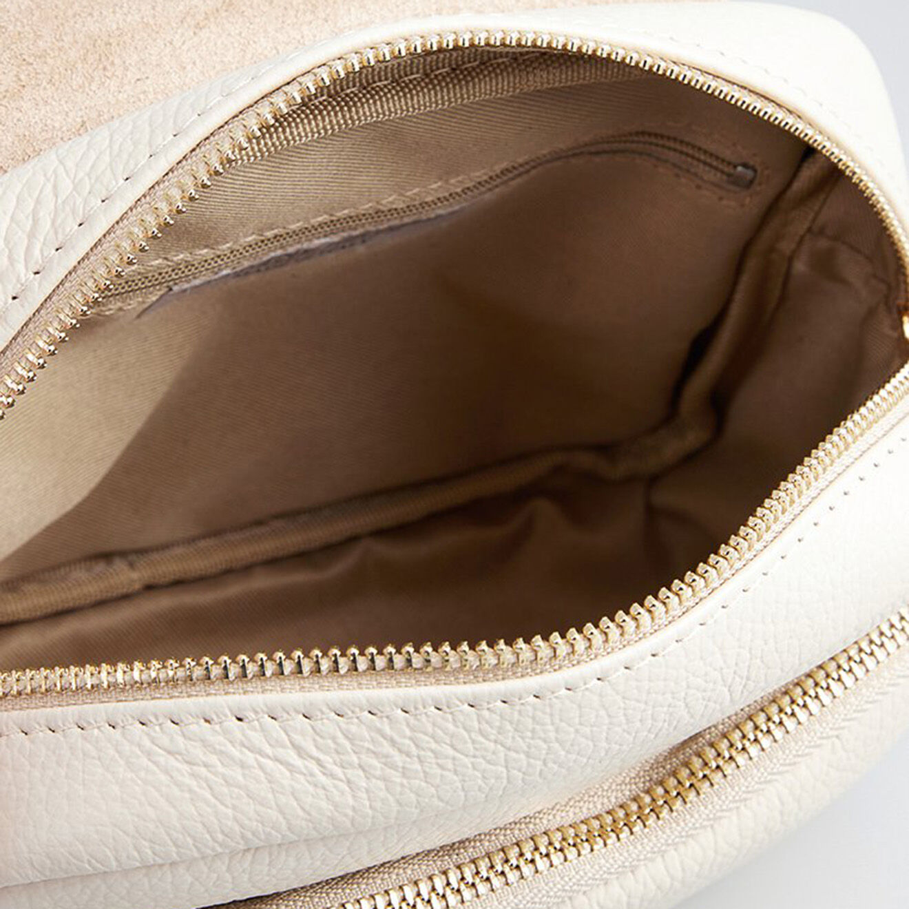 Christian Laurier Sac bandoulière en Cuir Beeza beige - 22x18x7 cm