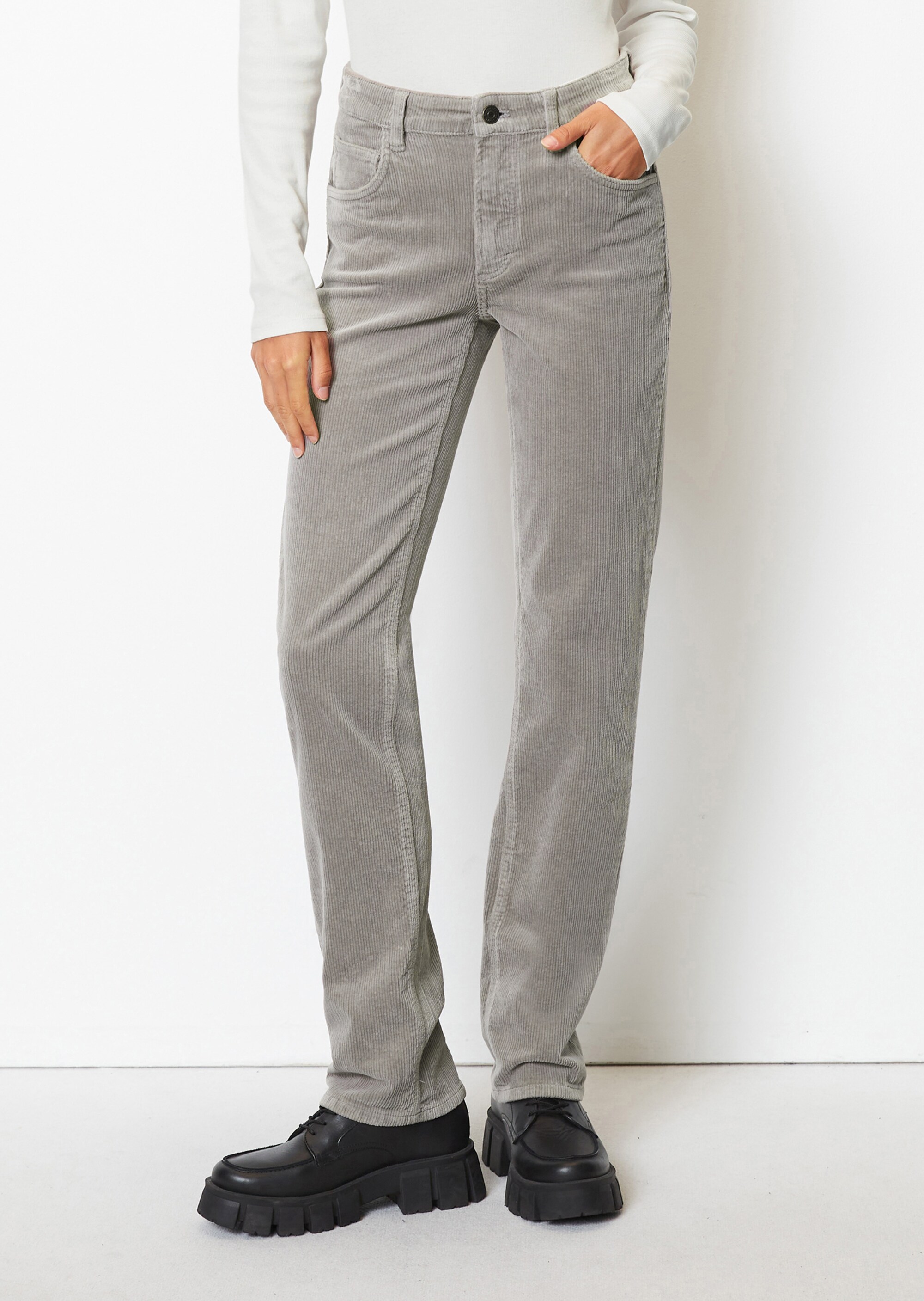 Cordhose straightaus Organic Cotton Stretch