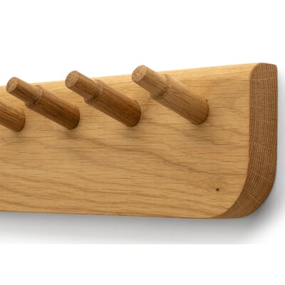 Hakenleiste Eichenholz, 18 Haken