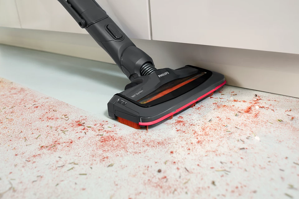 SpeedPro Vacuum Cleaner Staubsauger Kabelloser Akku Sauger mit Wandhalterung (FC6722/01) - Tiefschwarz