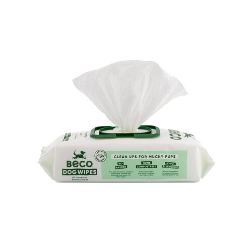 Beco Bamboo Dog Wipes - Unscented