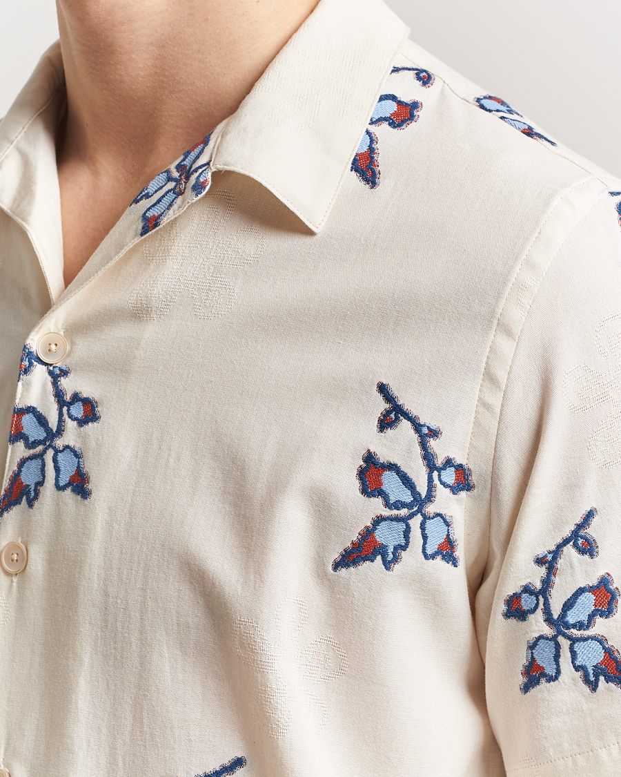 PS Paul Smith Flower Short Sleeve Shirt Off White