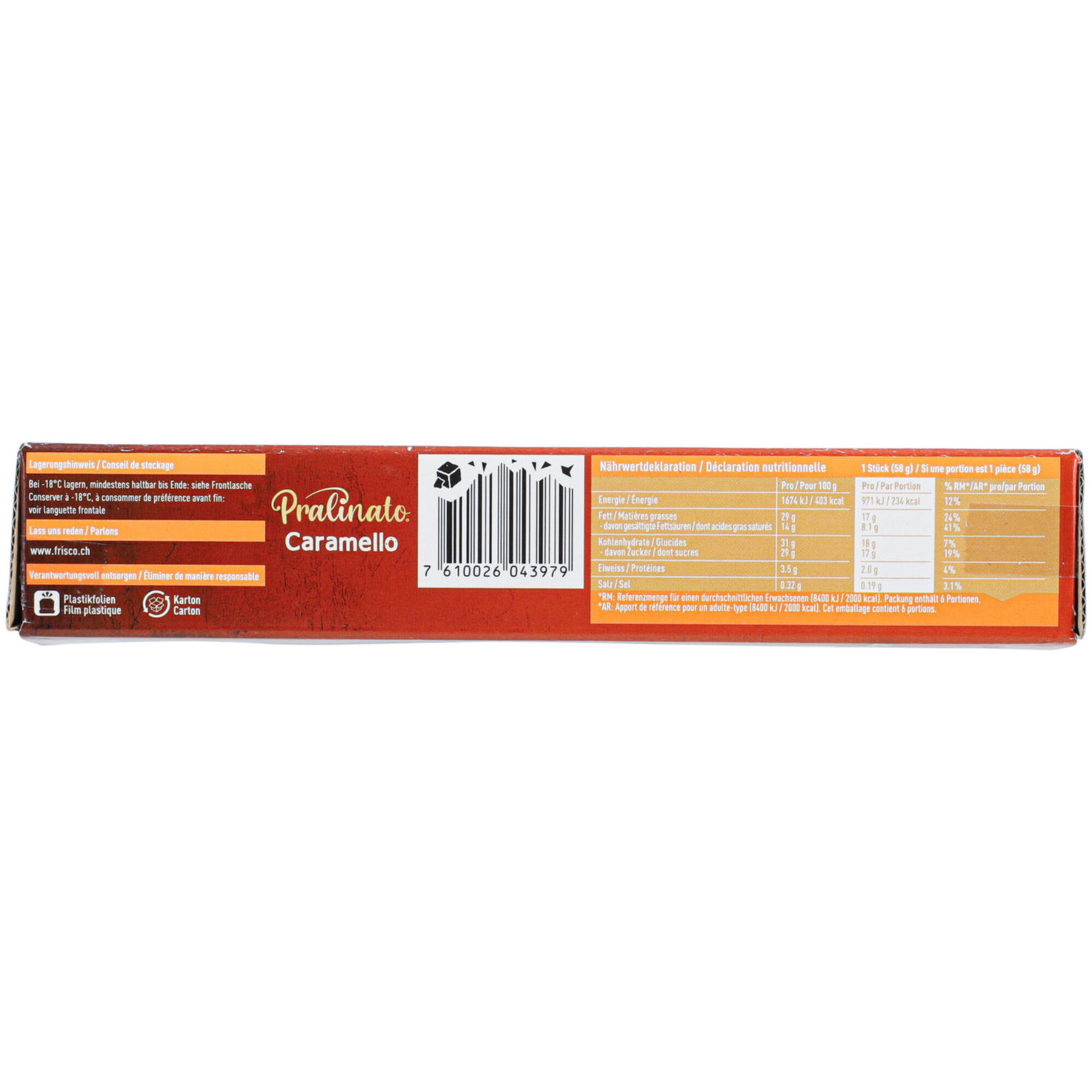 Frisco Pralinato Caramello 6x80ml