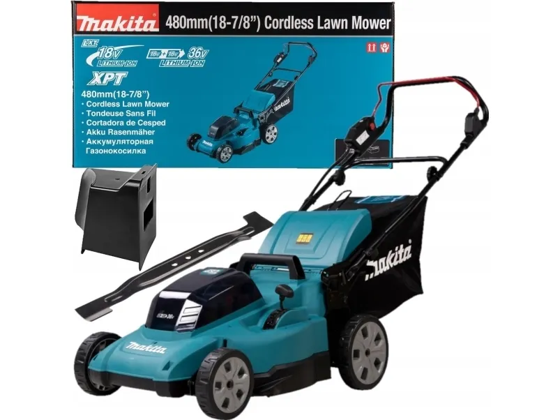BATTERIDREVET PLÆNEKLIPPER DLM480CT2 2X5.0AH