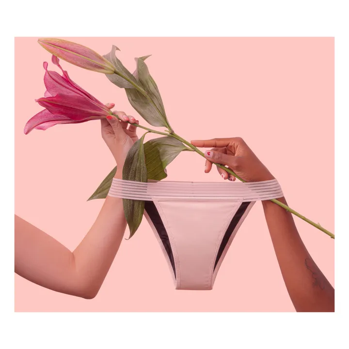Pantys Culotte Menstruelle Tanga - Flux Léger | Rose