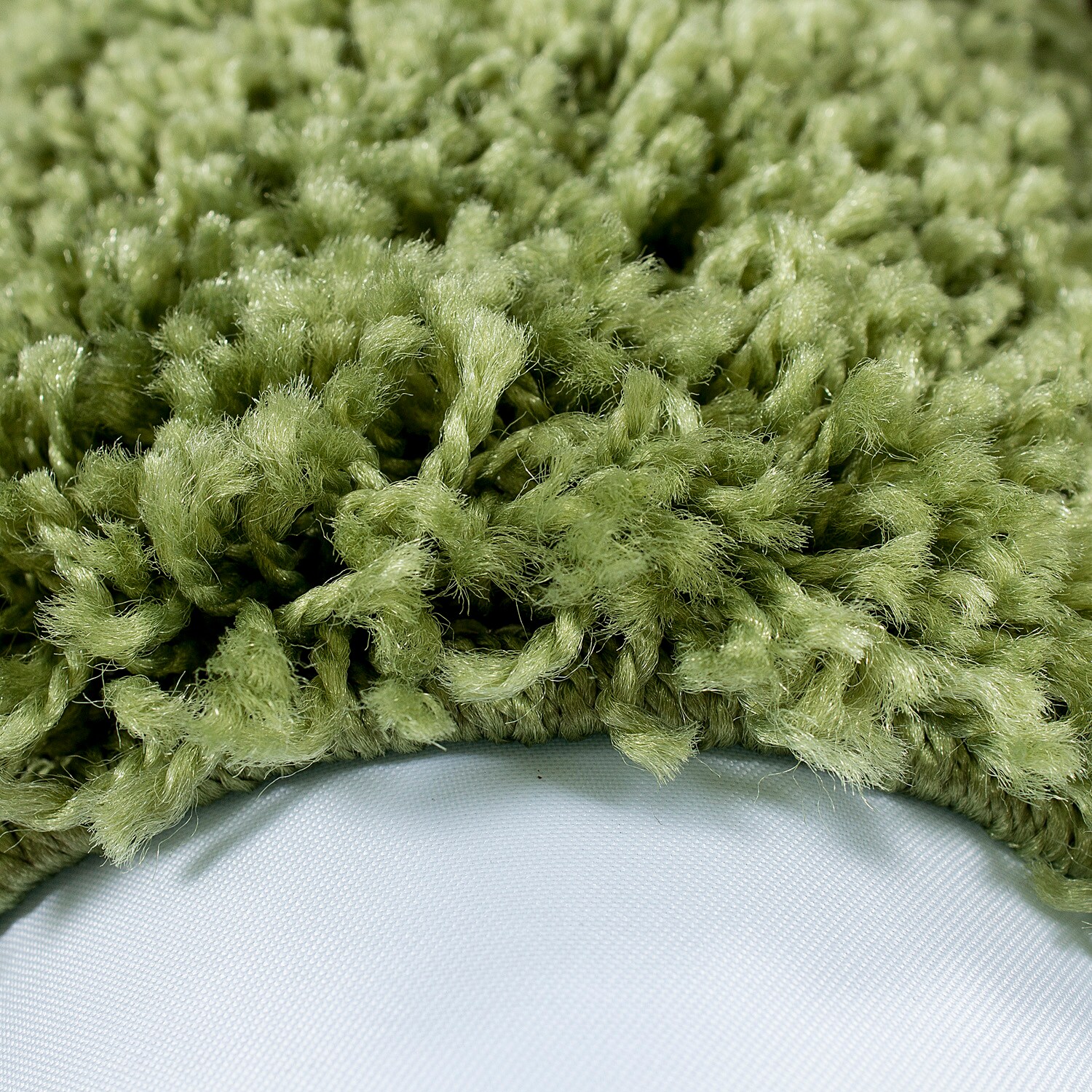 Wunderschöne Rund Bordüre Shaggy Hochflor Langflor Designer Teppich 2 Farbig