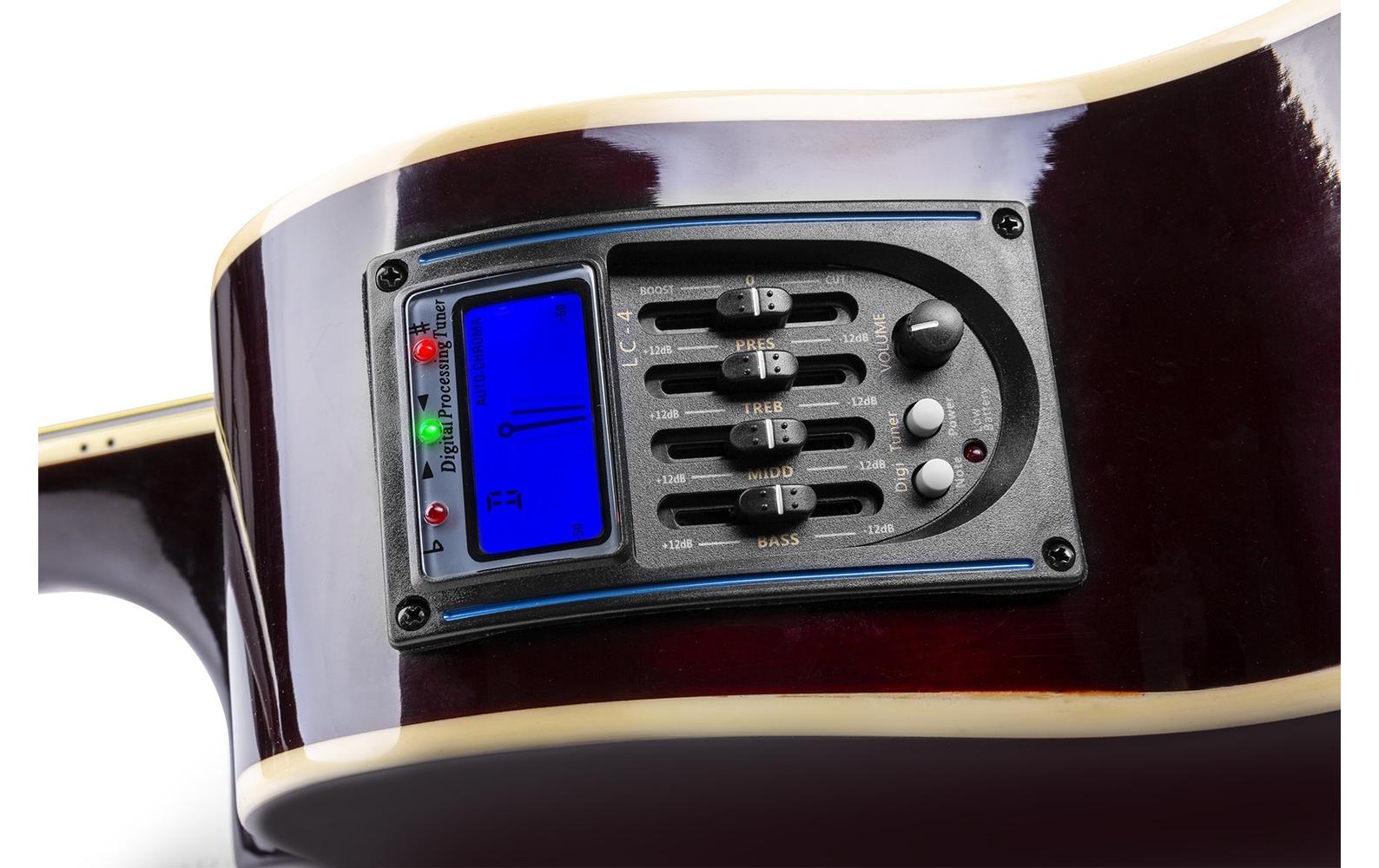Westerngitarre ShowKit Natur<br>Elektroakustisches Westerngitarre-Set mit Verstärker und Zubehör