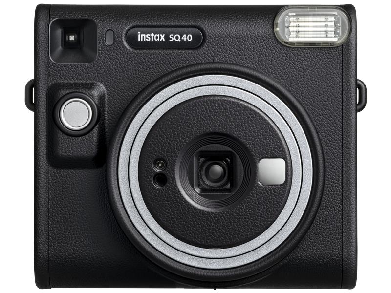 Fujifilm Fotokamera Instax Square SQ40 Schwarz Erfassen Sie Ihr wahres Ich – Must-Have Kamera mit Nostalgie-Feeling