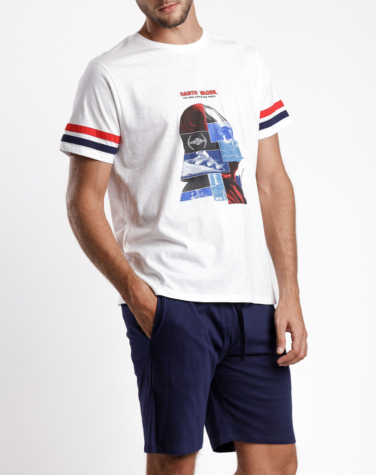 Star Wars Pyjama T-Shirt & Short Jules blanc/bleu marine