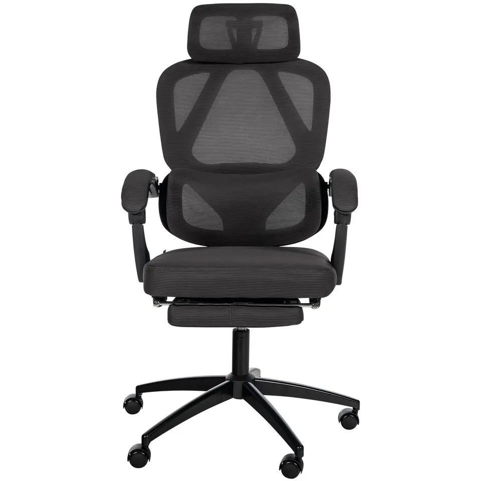 CLP Bureaustoel Gander zwart Frame - Stof - zwart