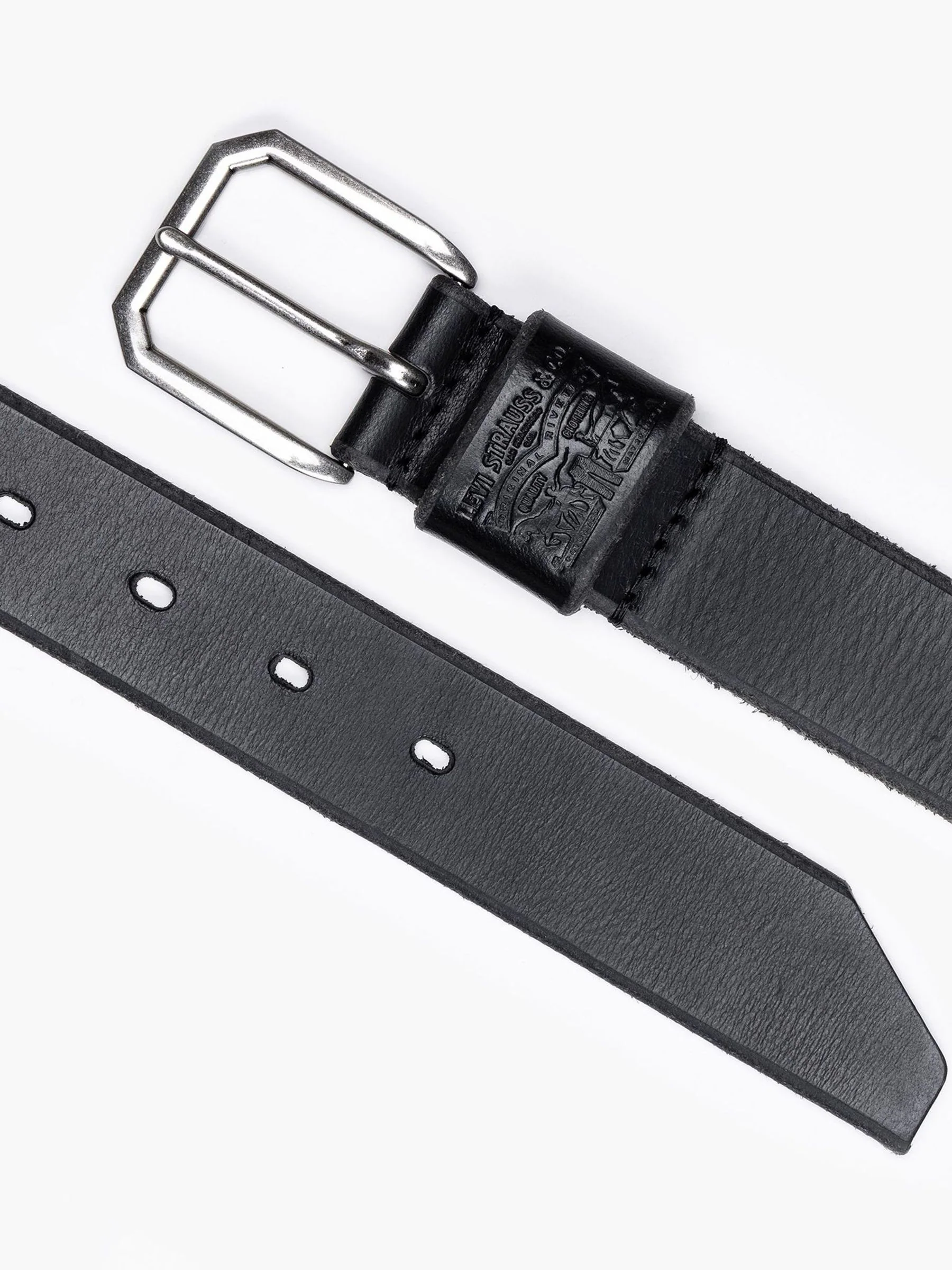 Levi's® riem met brede lus en Twee Paarden-logo