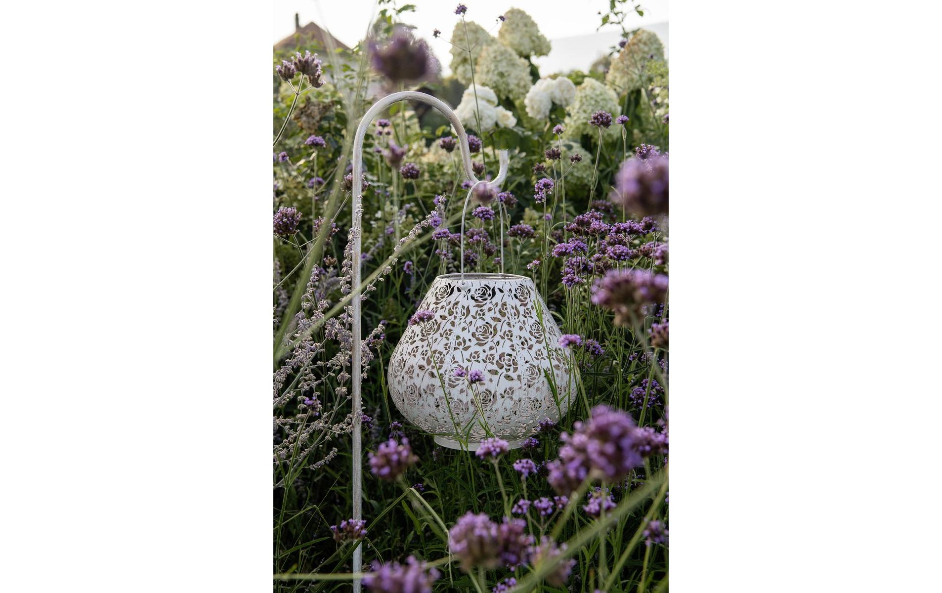Laterne Solar Antic Baccara, 24 cm, WhiteSolarleuchte zum Aufstellen oder Aufhängen