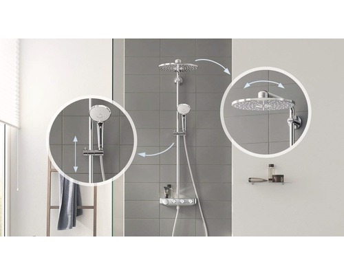 Douchekolom incl. thermostaat GROHE Euphoria SmartControl System 310 Duo chroom 26507000