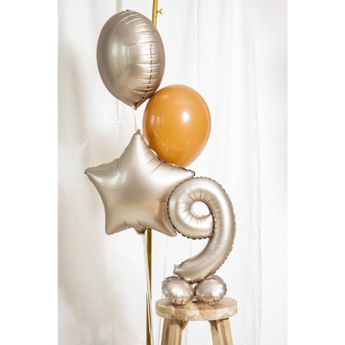 Ster Helium Ballon Goud Leeg 45cm