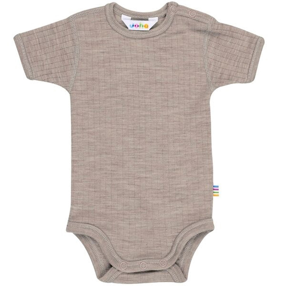 Uld Rib Sesame Melange Body - Joha → Luksusbaby.dk
