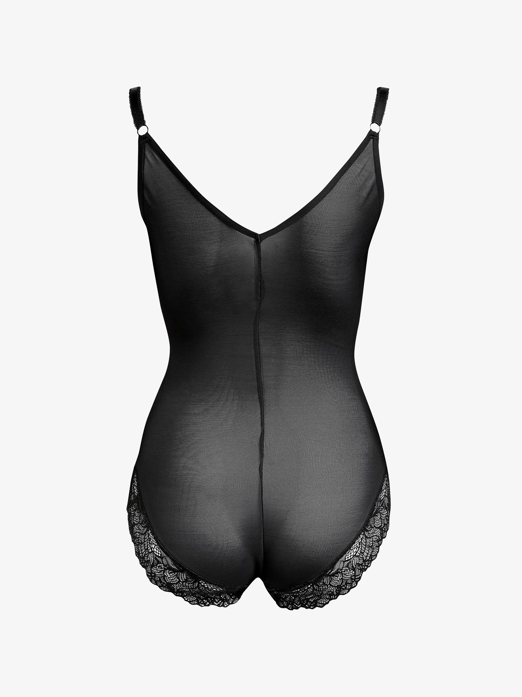 Zwart - Wear Your Own Bra - Vormgevende body met sterke buikcorrectie