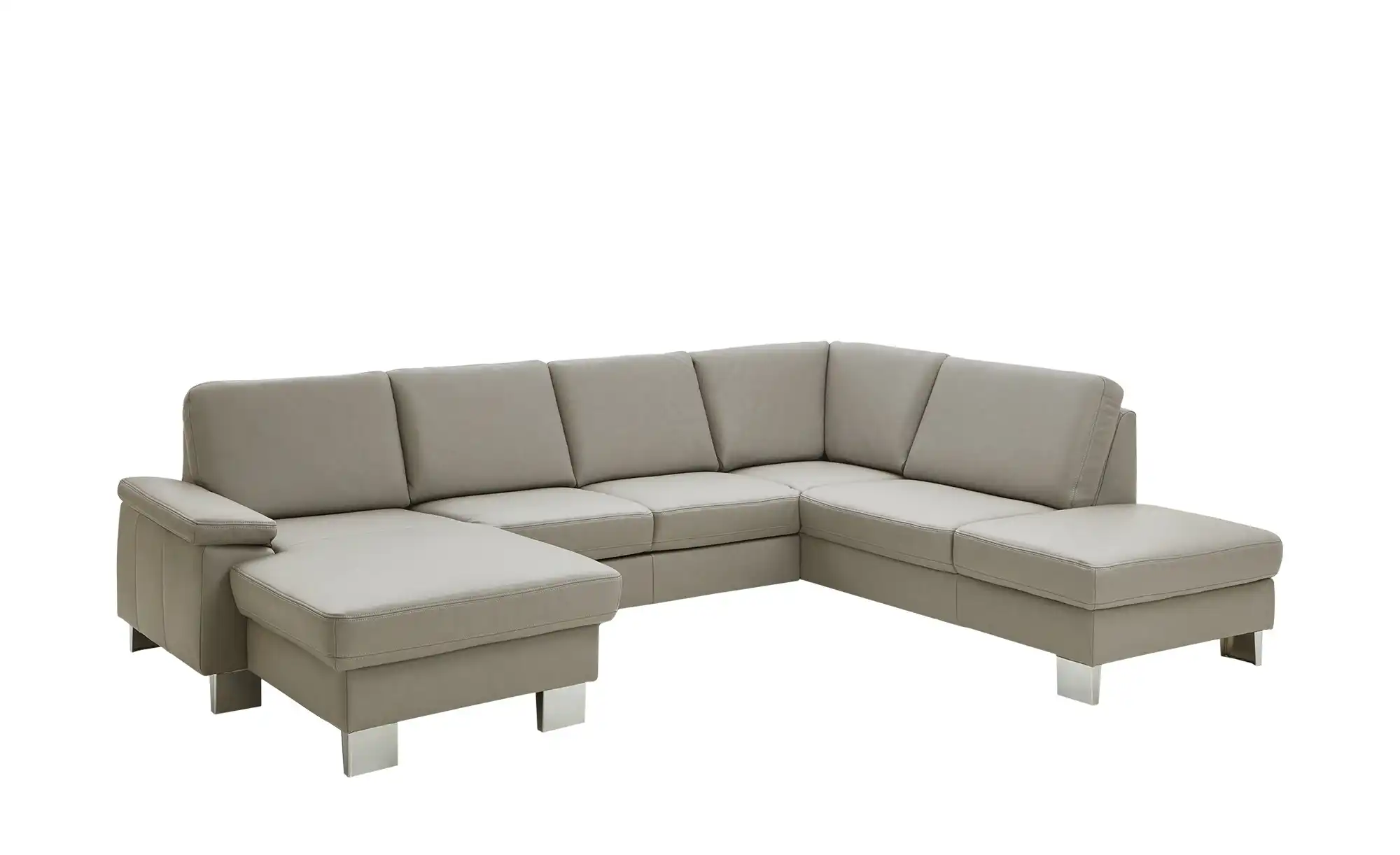 meinSofa Wohnlandschaft mit Sitz- und Rückenbezug aus Echtleder Samu-L