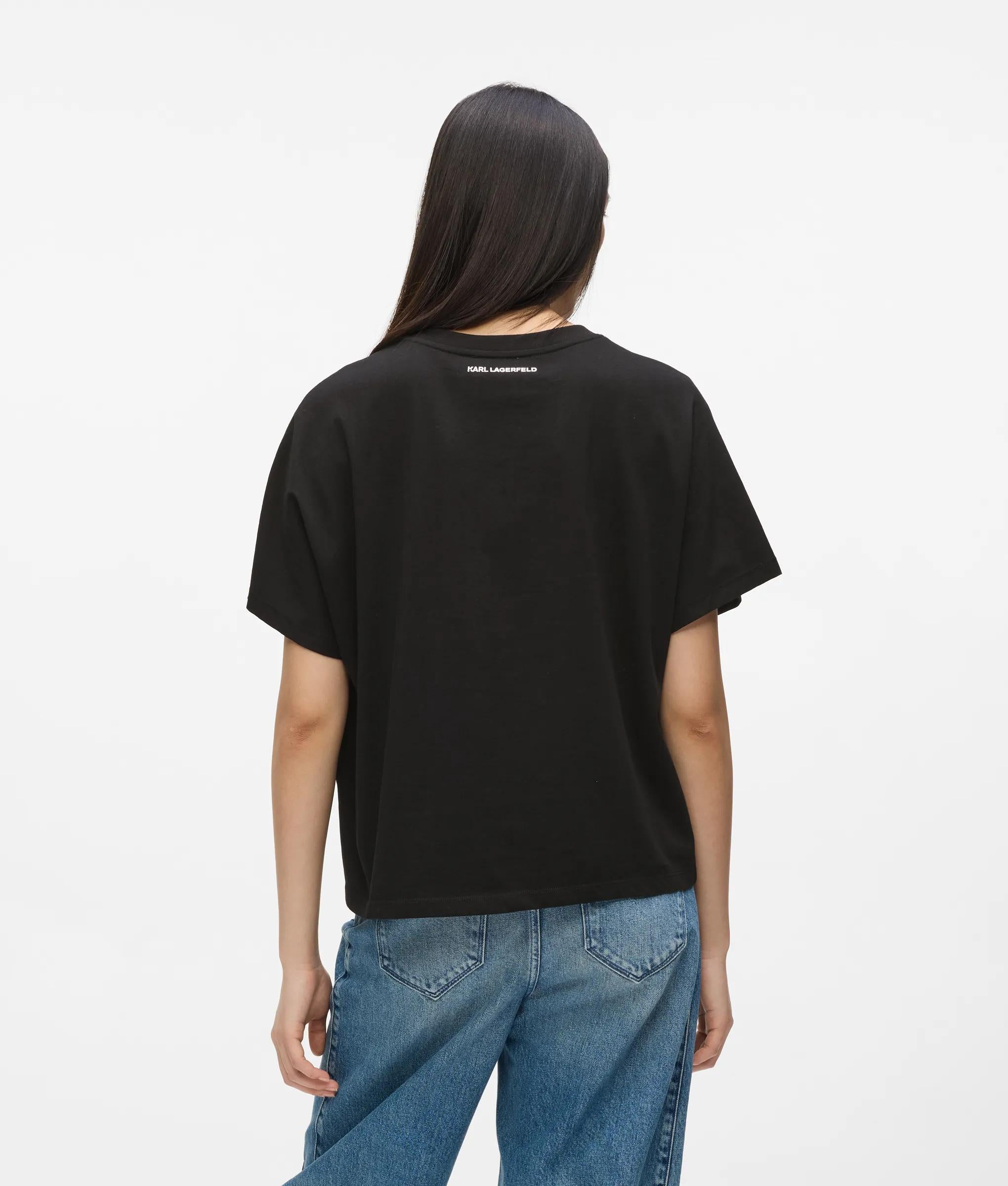 Handtekening koord-detail t-shirt
