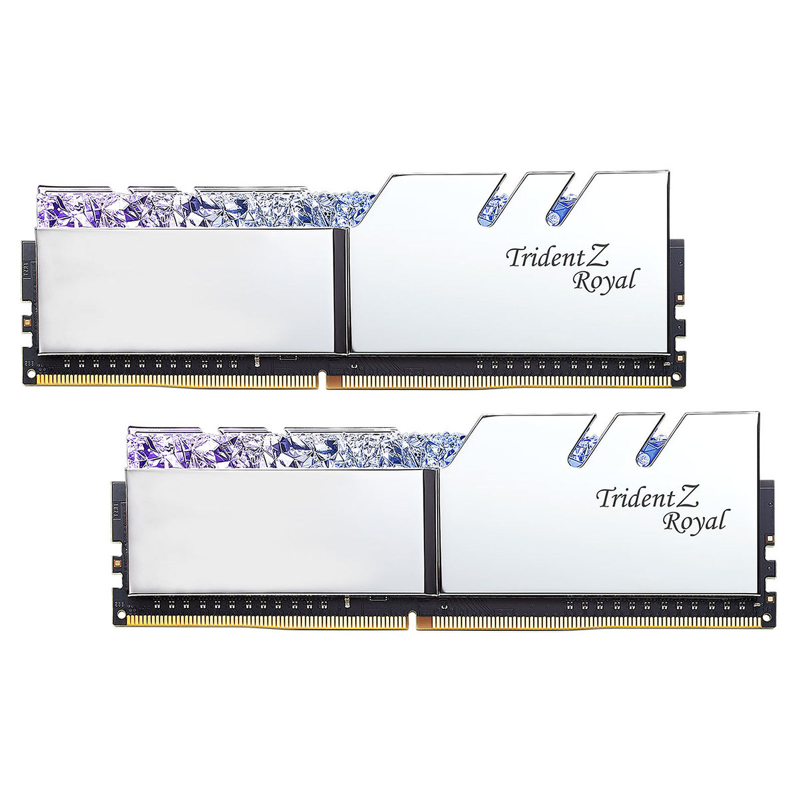 G.Skill Trident Z Royal 16 Go (2 x 8 Go) DDR4 3600 MHz CL16 - Argent