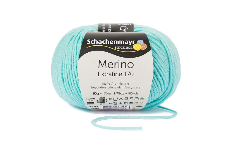 Handstrickgarn MERINO EXTRAFINE 170 - mint - 50g