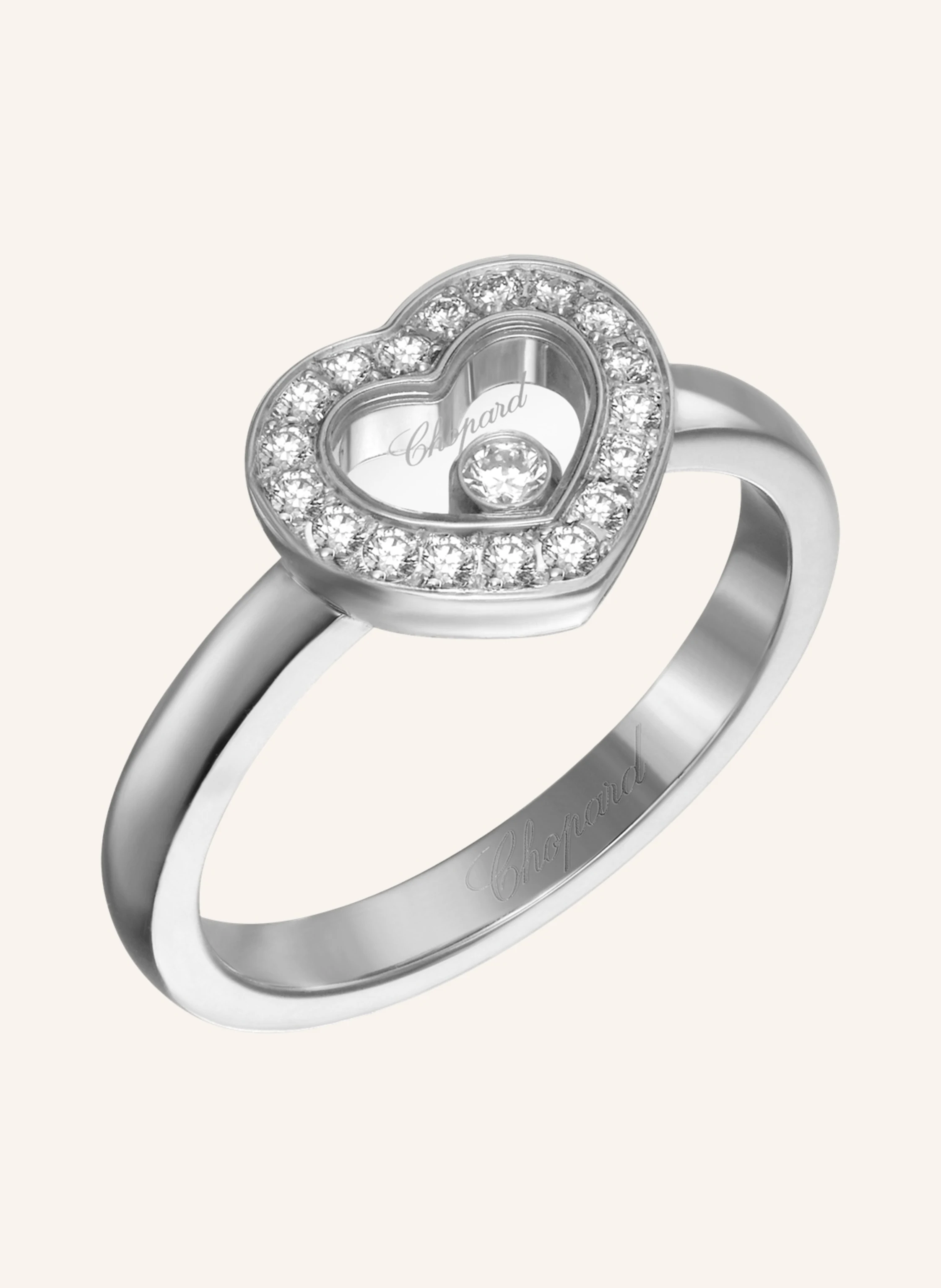 Chopard Ring HAPPY DIAMONDS ICONS Ring aus 18 Karat Weißgold und Diamanten