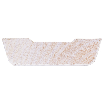 Koplat schuin grenen wit gegrond 12x45 mm 270 cm