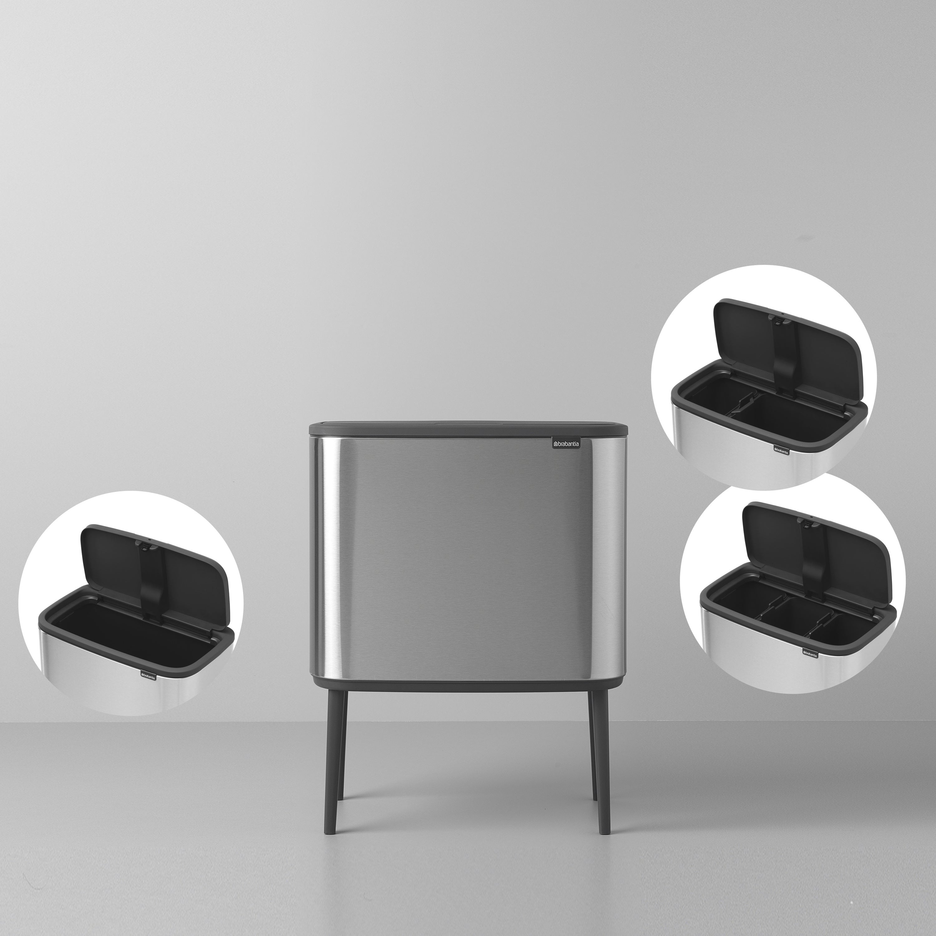 Brabantia Bo Touch Bin Afvalemmer 36 Liter Vingerafdrukvrij