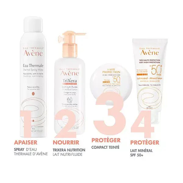 Protetor solar compacto com cor Avène High Protection, bege areia, FPS 50, 10g