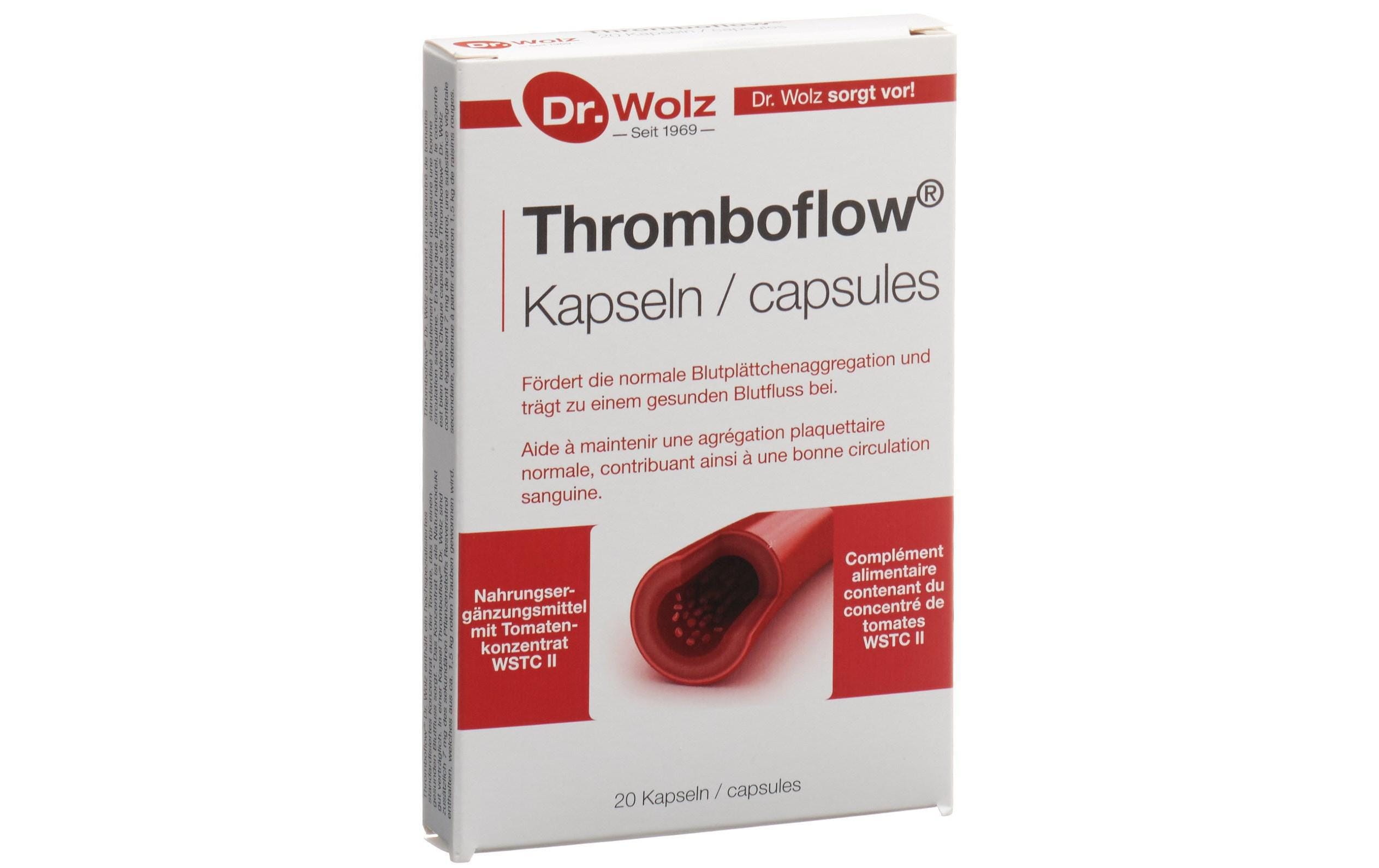 Thromboflow 20 KapselnVegane Nahrungsergänzung