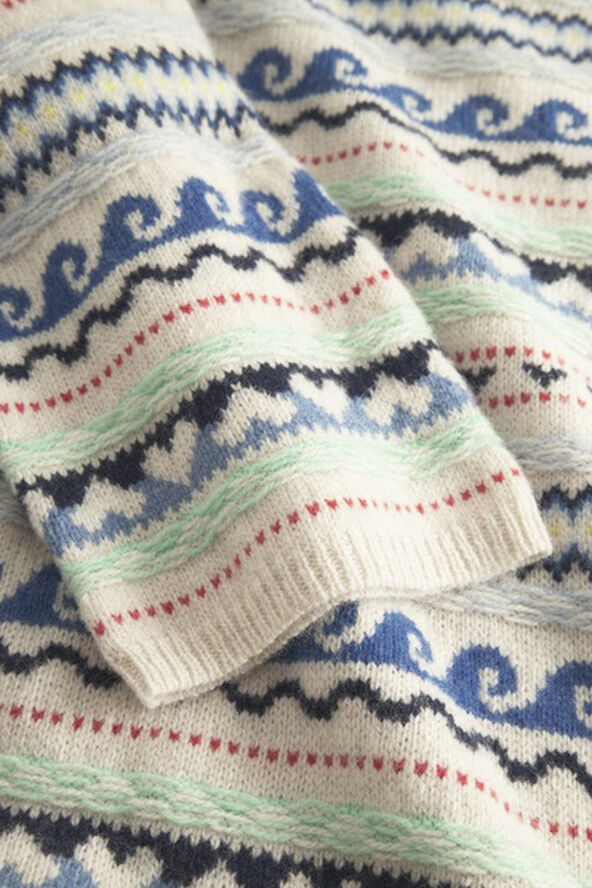 Nué Notes Milo Crewneck Egret multi knit