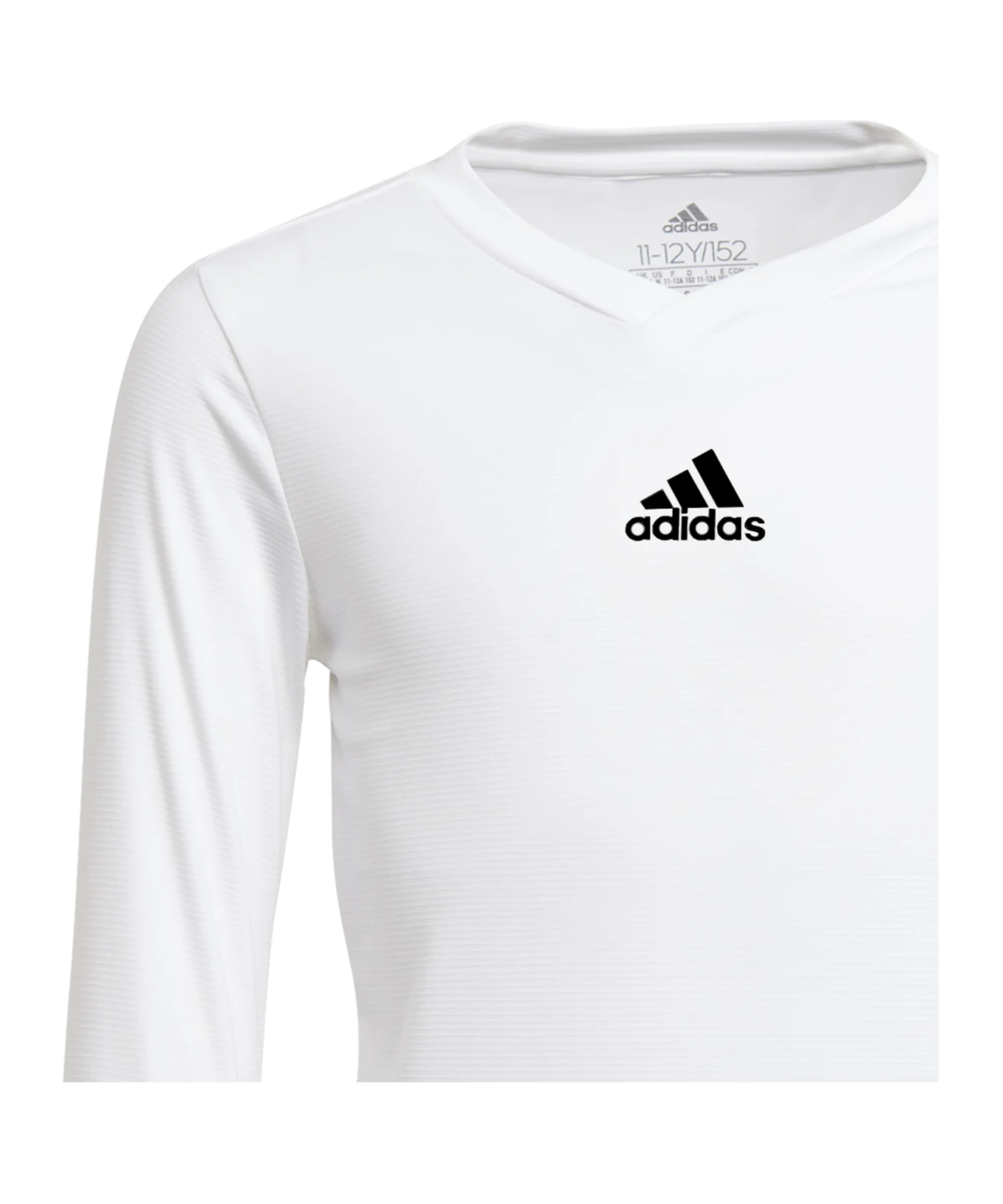 adidas Team Base Top langarm Kids Weiss