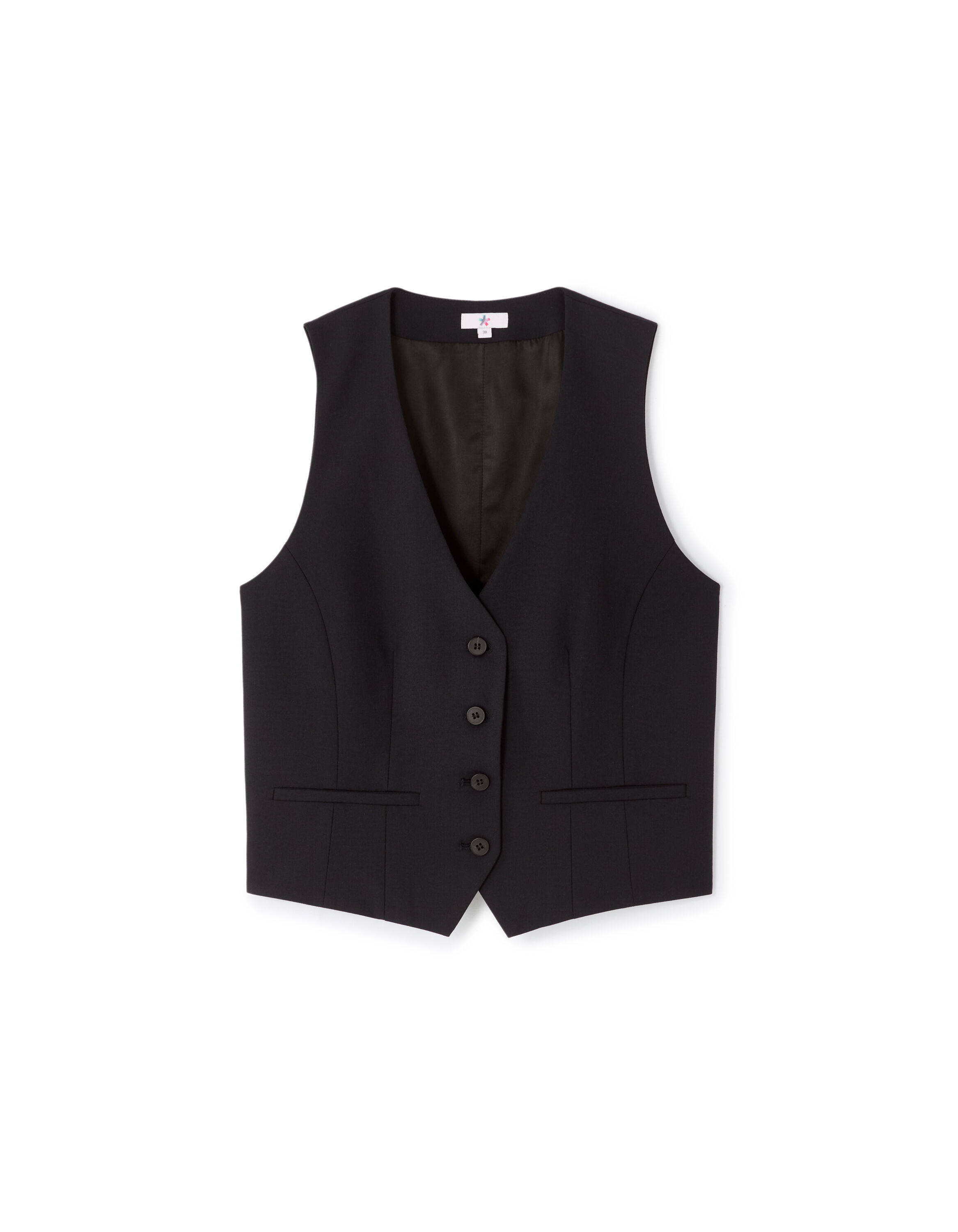 Gilet sans manches tailleur - noir