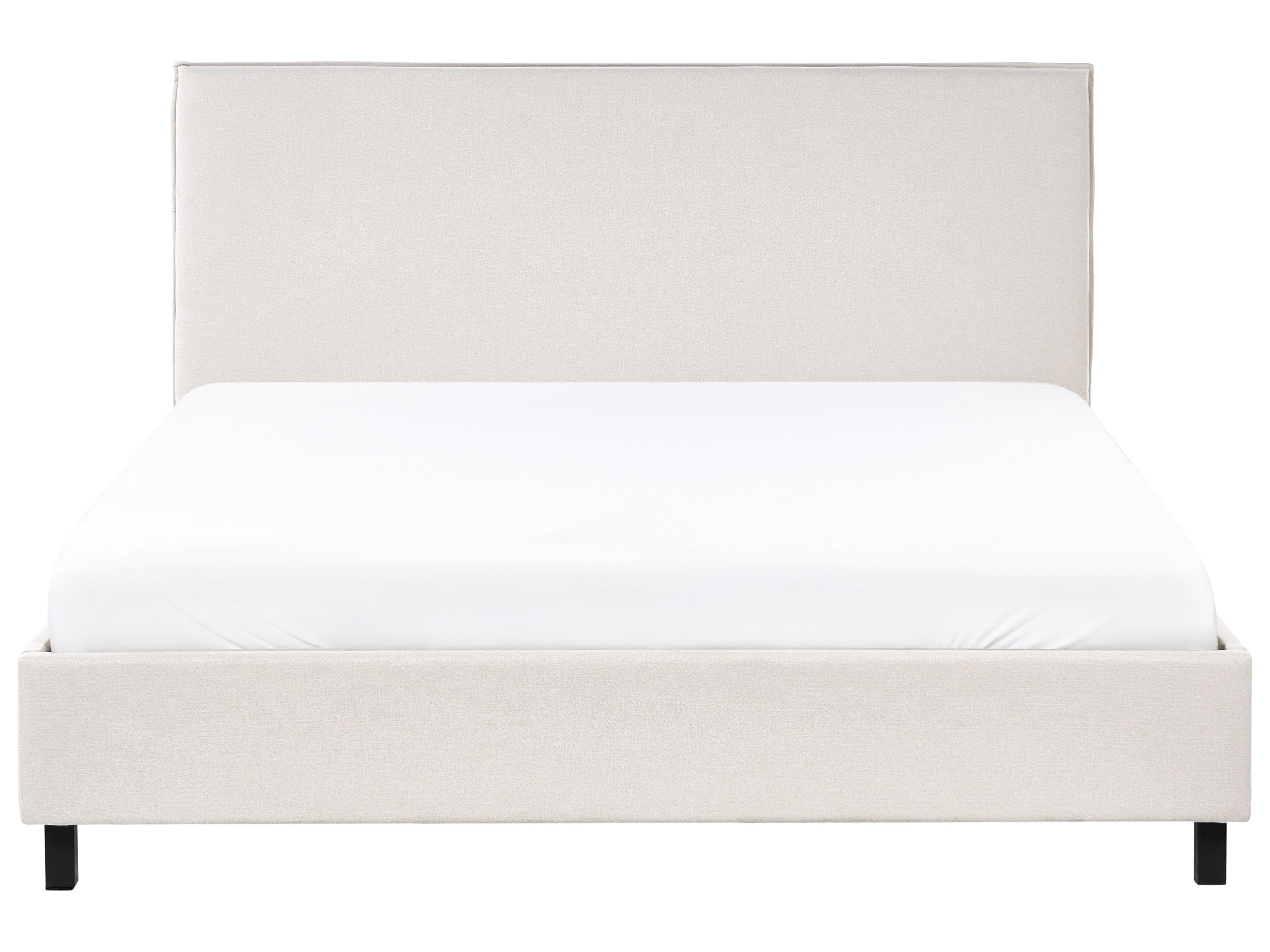 Bed Stof SENNEZ 160 x 200 cm Beige