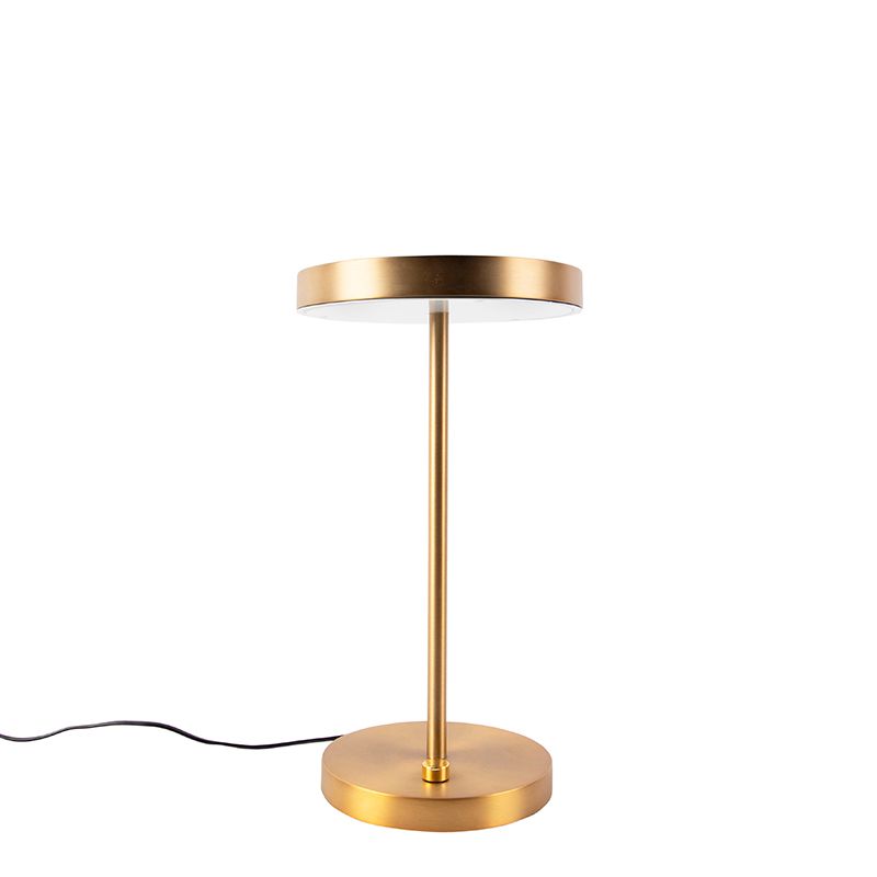 Moderne tafellamp brons incl. LED - Disco