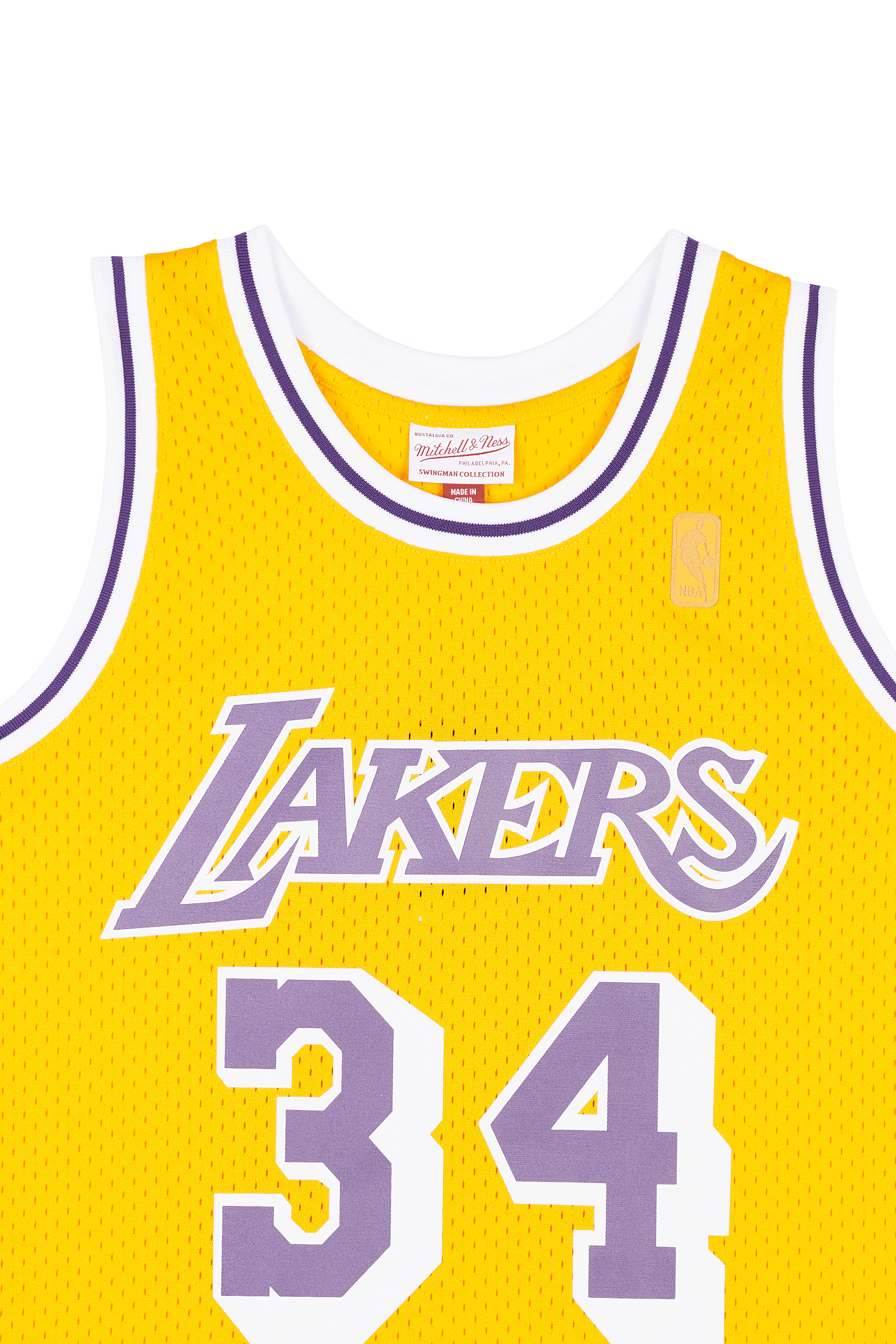MITCHELL & NESS débardeur LAKERS 96-97 - SHAQUILLE O'NEAL  Jaune
