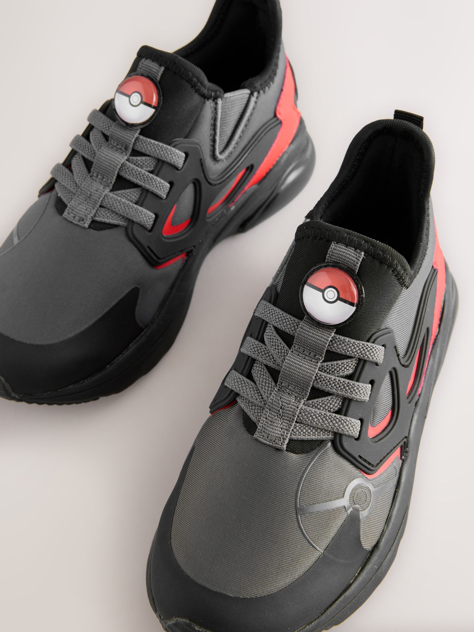 Grijs - Pokemon sneakers met elastische veter