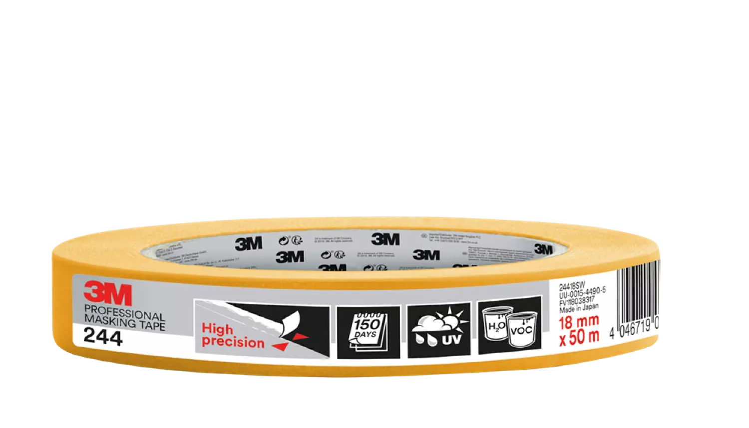 3M 24418SW Professionele afplaktape - 18 mm x 50 m