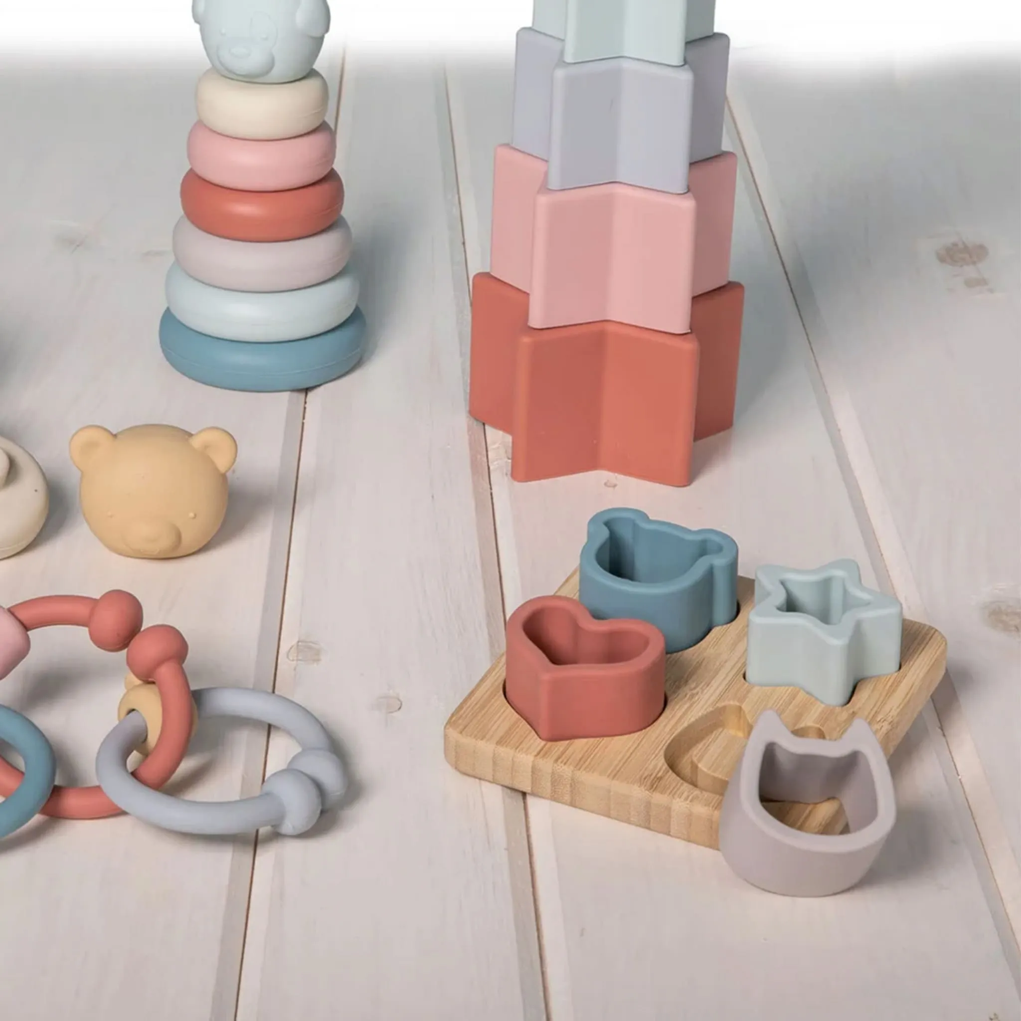 Mary Meyer Formes Trieur en Silicone et Bambou