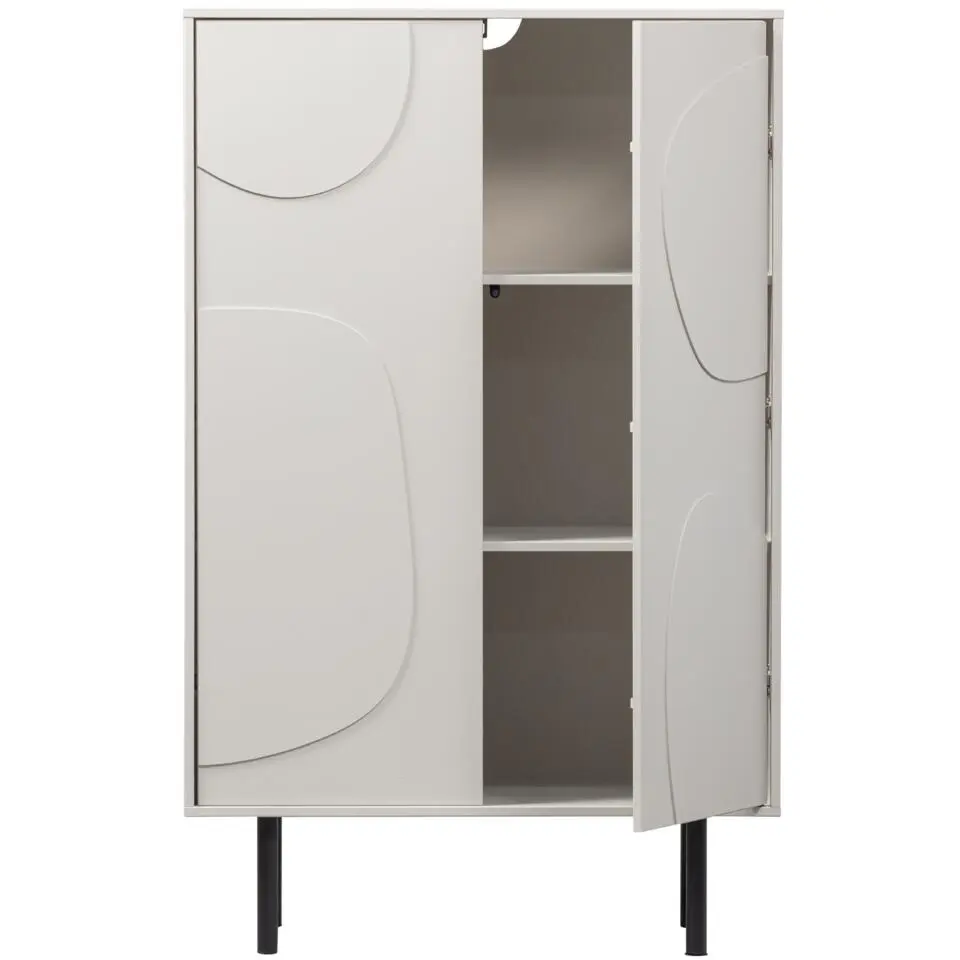 WOOOD Cadiz Opbergkast - Grenen - Mist - 135x85x40