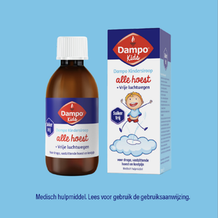 Dampo Kind Kindersiroop Alle Hoest   Vrije Luchtwegen 120ML