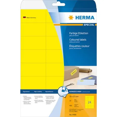 HERMA Etiketten, gelb, 70 x 37mm, 480 Stück