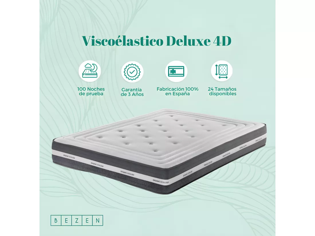Matelas viscoélastique 25 cm DELUXE 4D