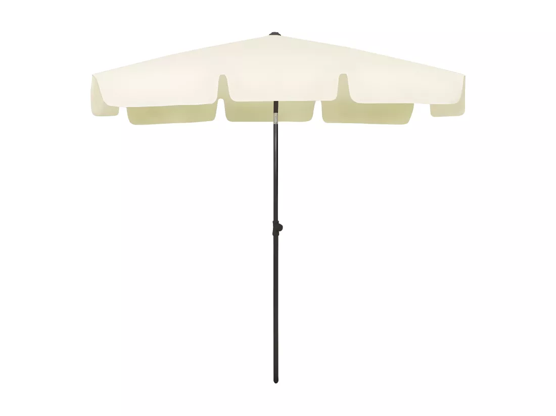 Parasol de plage jaune sable 200x125 cm