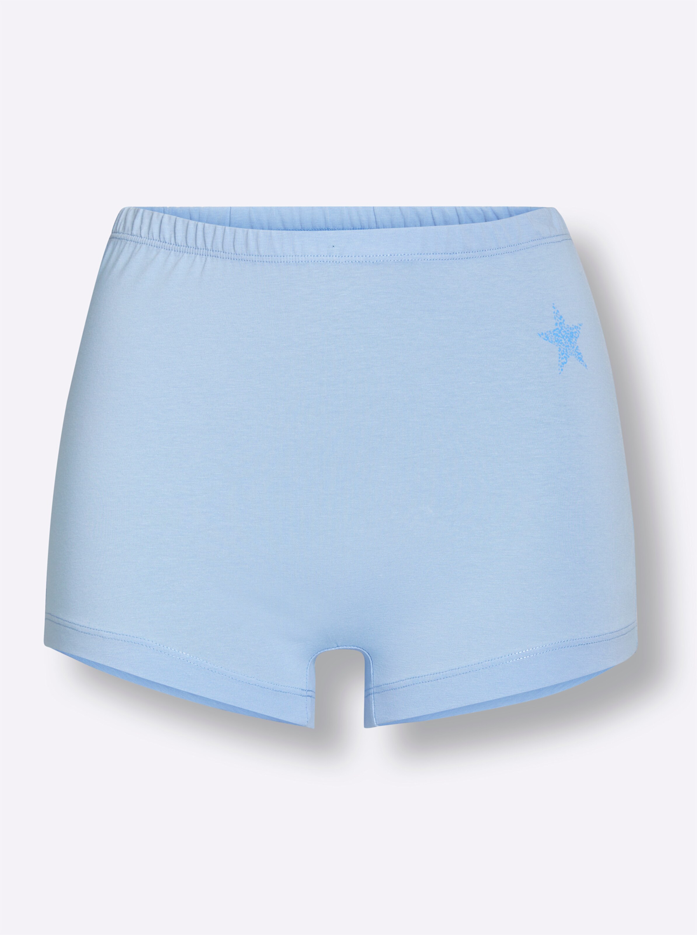 Panty in orchidee + hellblau + hellgrau