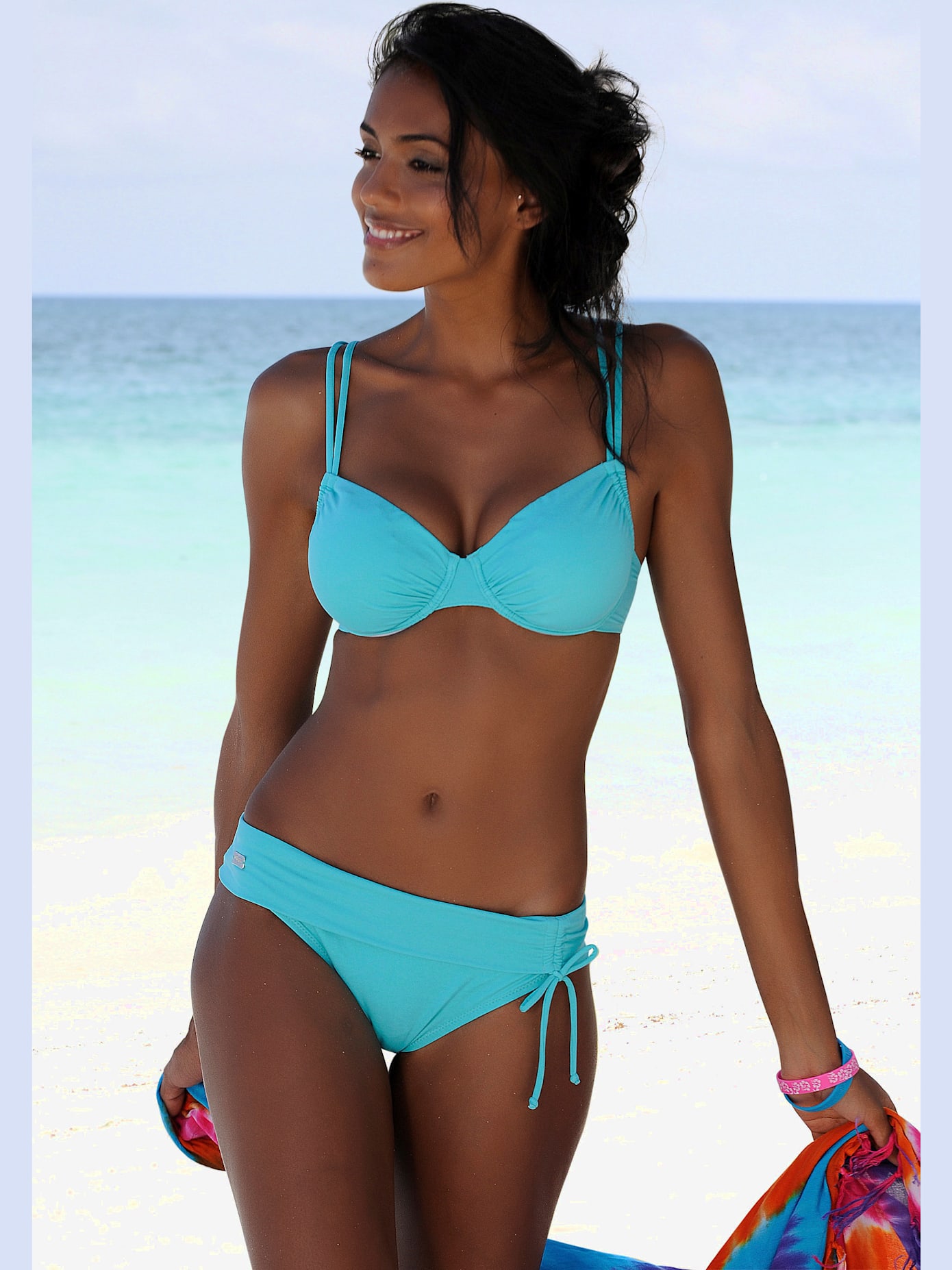Bas de maillot de bain ceinture à revers